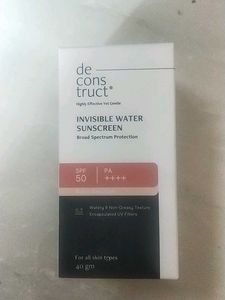 Deconstruct Invisible Sunscreen