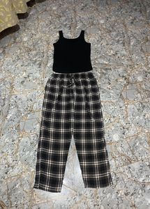 Plaid Lounge Set