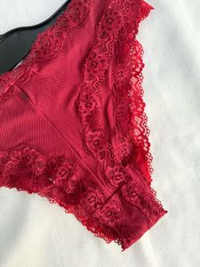 H&amp;M Red &amp; Maroon Brazillian Briefs - New Size-M