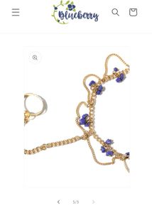 Boho Purple Beaded Anklet