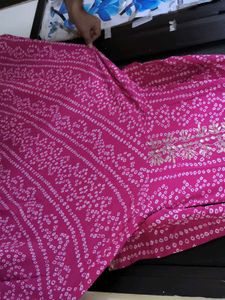 Pink Bandhani Print Dress