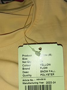 Yellow T-shirt You Can Wear It On Gym Also