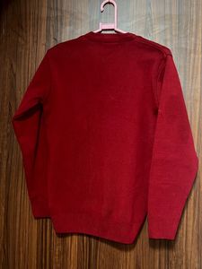 Maroon V-Neck Sweater