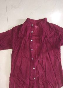 Maroon Casual Shirt