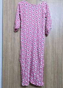 Cute Printed Pink Kurta
