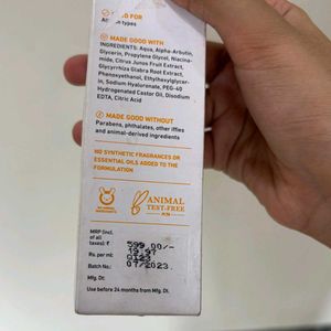 Plum Alpha Arbutin &amp; Hyaluronic Acid Face Serum