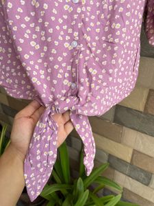Floral Print Crop Shirt/Top