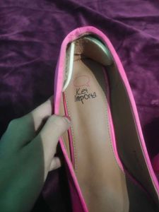 Pink Embellished Ballerinas