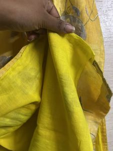 Yellow Floral Print Kurti