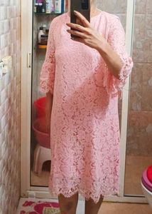 Pink Lace Dress