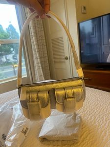 Authentic Mk Silver Party Bag