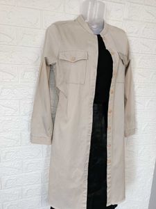 Korean khaki shirt /dress