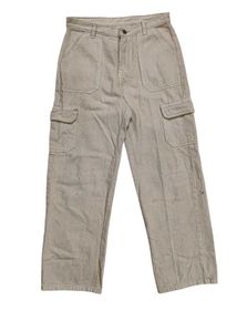 Beige Cargo Baggy Pants