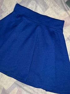 Blue Skater Skirt