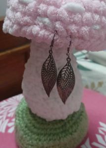 Crochet Mushroom Earing Holder