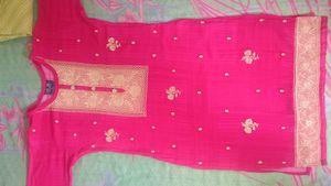 Pink Embroidered Kurti