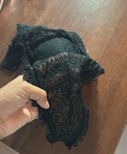 Black Lace tube Bra