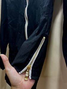 Black Chain Jacket Top
