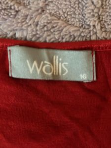 Red Cardigan With Rhinestone Clasps