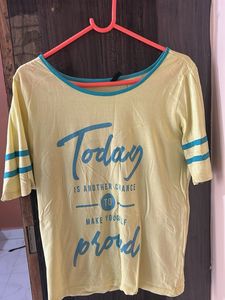 Lemon Yellow Graphic Tee
