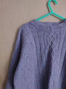 Cozy Lavender Cropped Sweater