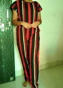 Striped Jumpsuit
