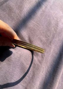 Gold Tone Bangle Bracelet For Men