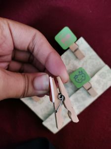 Mini Wooden Clips For Hanging Photos/Notes/Memos