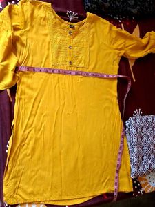 Mustard Yellow Kurti