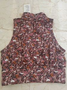 Floral Print Sleeveless Top