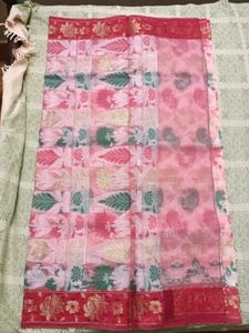 Red Floral Saree
