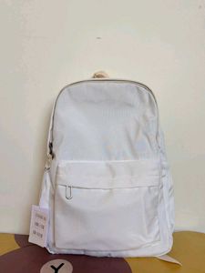 Stylish White Backpack