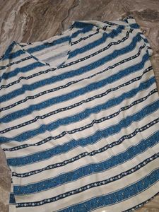Striped V-Neck Blouse