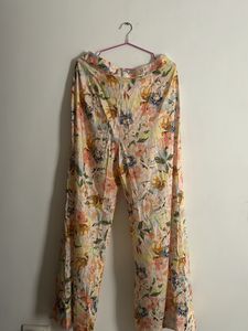 Floral Tailored Pants