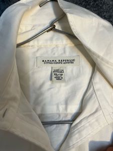 Banana Republic Classic White Fitted Shirt Size XS