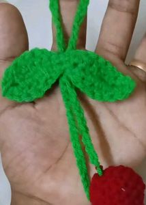 Handmade Crochet Cherry Charm – Cute Bag/Jeans Acc