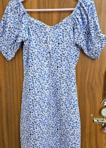 👗💜Floral Print Off-Shoulder Dress