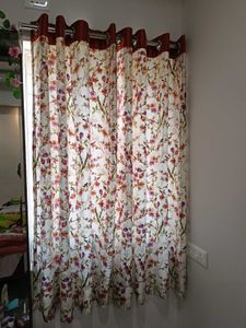 Floral Print Curtains set of 2, 5 feetand one 8 fe