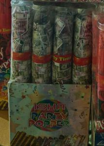 Indian Note Shower Party Popper- 12 Piece