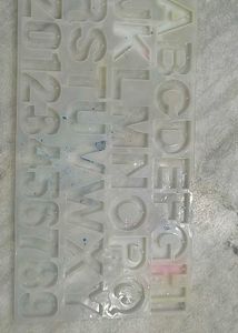 Alphabet & Number Silicone Mold