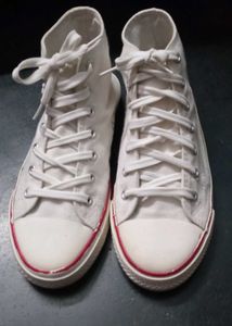 Classic White High-Top Sneakers