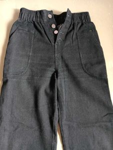 Wide Leg Button-Up Pants