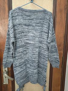 Stylish Grey Knit Sweater