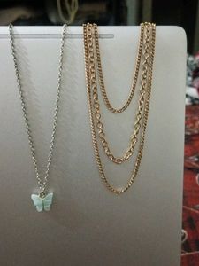 Layered Chain Necklace Set