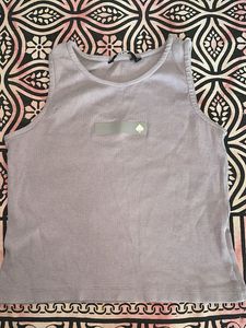 Purple Tank Top with Spade Detail