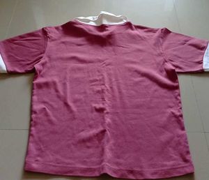 Beautiful White Collar Pink Top &amp;  Anime T-Shirt