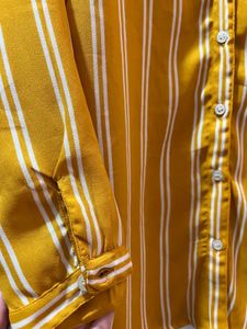 Striped Mustard Blouse