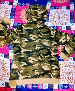 Camo Print Hoodie