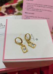 GIVA 925 silver golden Dangle earings