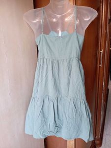 Mint Green Ruffle Hem Dress